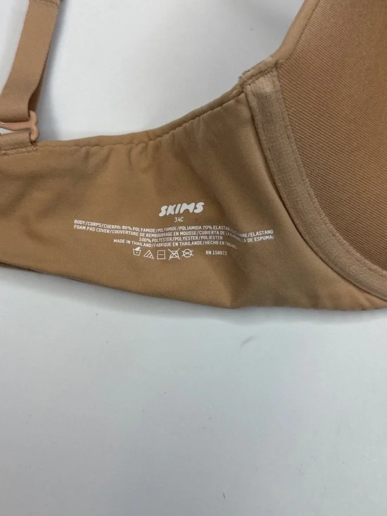 SKIMS Fits Everybody Push Up Demi Bra- 34C- Clay - Picture 6 of 7